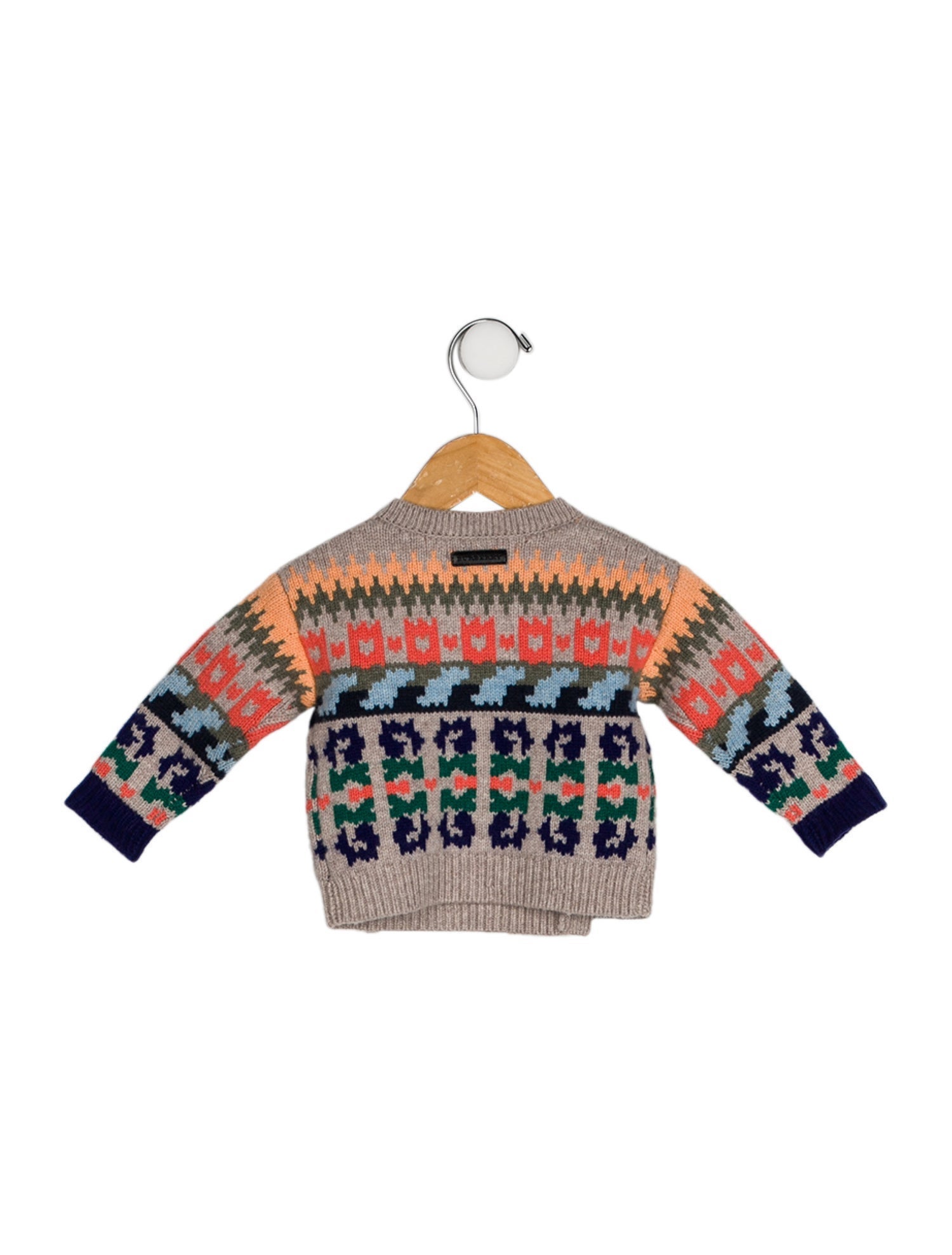 Burberry Girls Pattern Print Cardigan