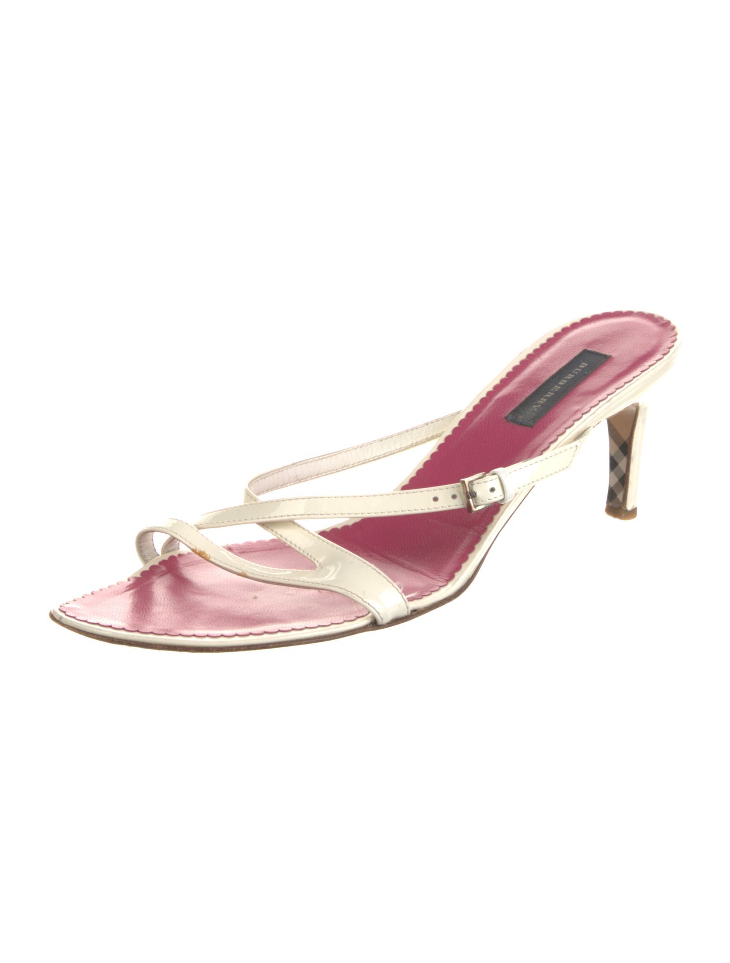 Burberry Patent Leather Slides