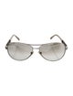 Burberry Nova Check Pattern Aviator Sunglasses