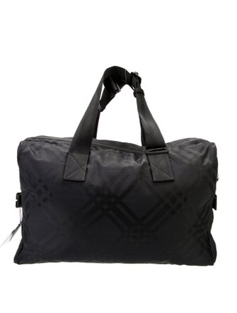 Burberry Canvas Weekender Bag With Tags