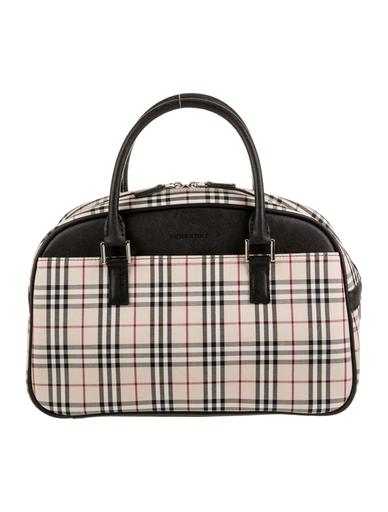 Burberry Canvas Top Handle Bag