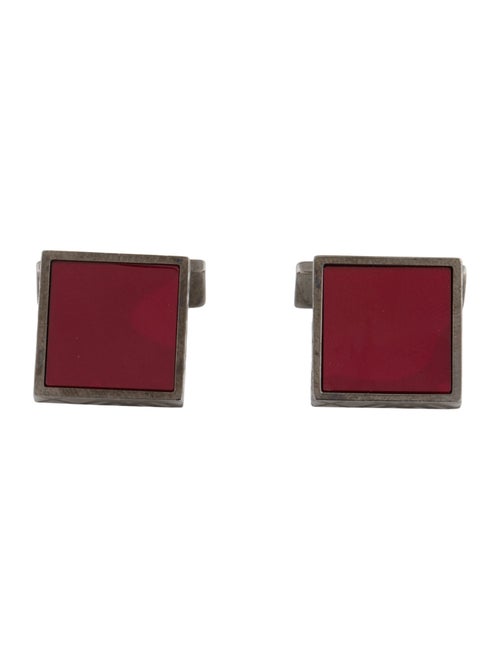 Burberry Resin Check Frame Cufflinks