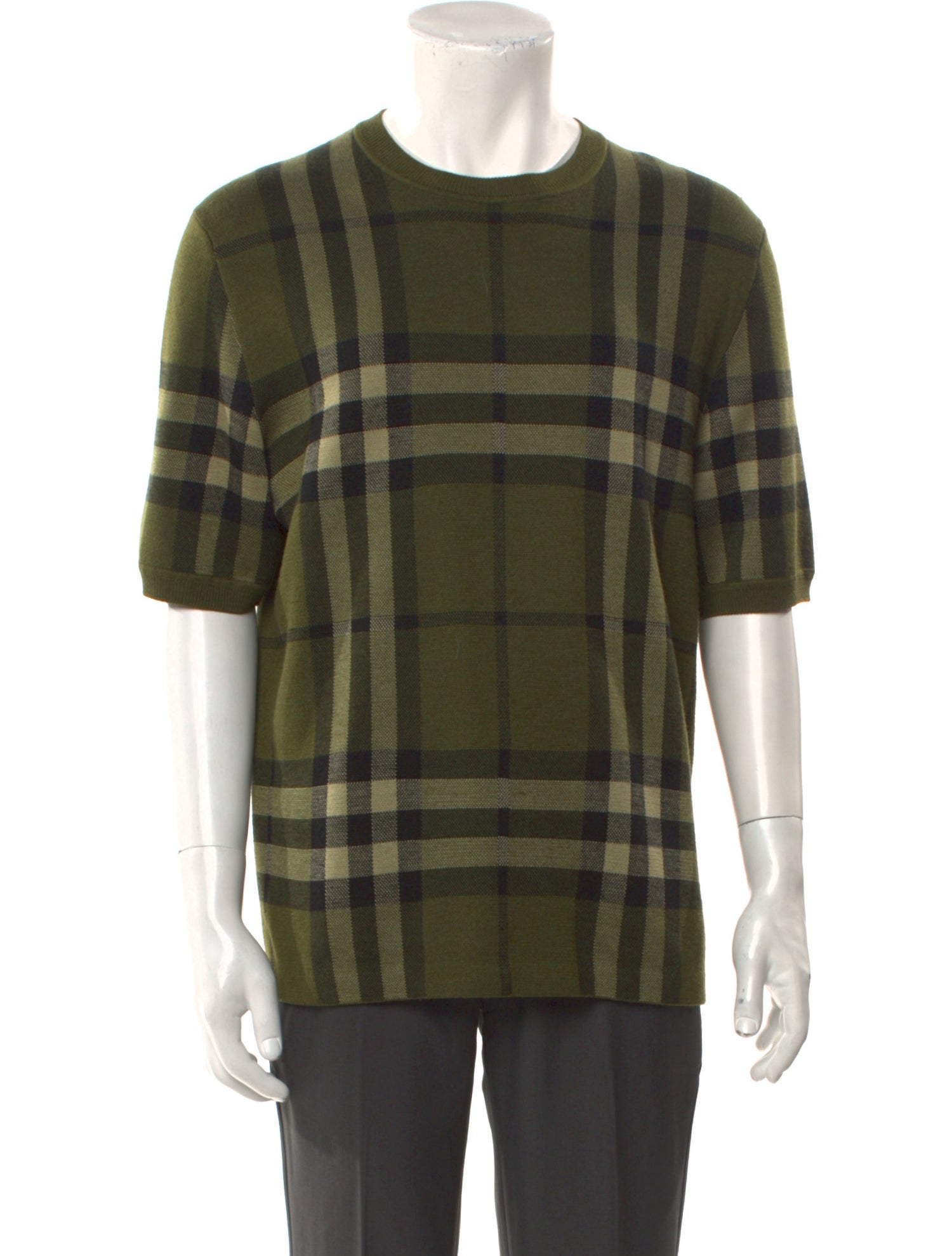 Burberry House Check Pattern Silk Pullover