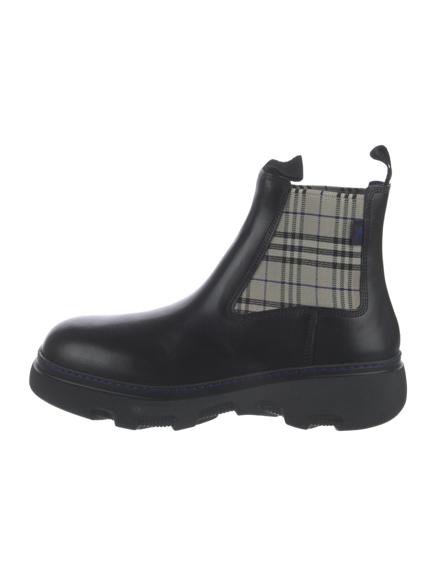 Burberry Vintage Check Leather Chelsea Boots