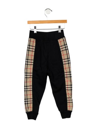 Burberry Kids' Checkprint Jogger Sweatpants