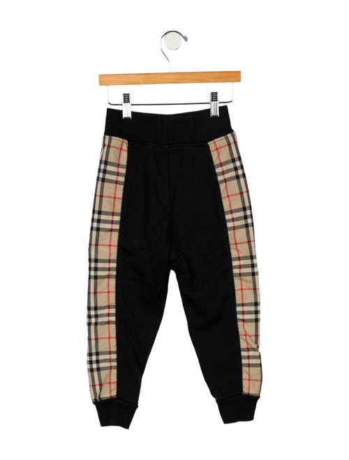 Burberry Kids' Checkprint Jogger Sweatpants