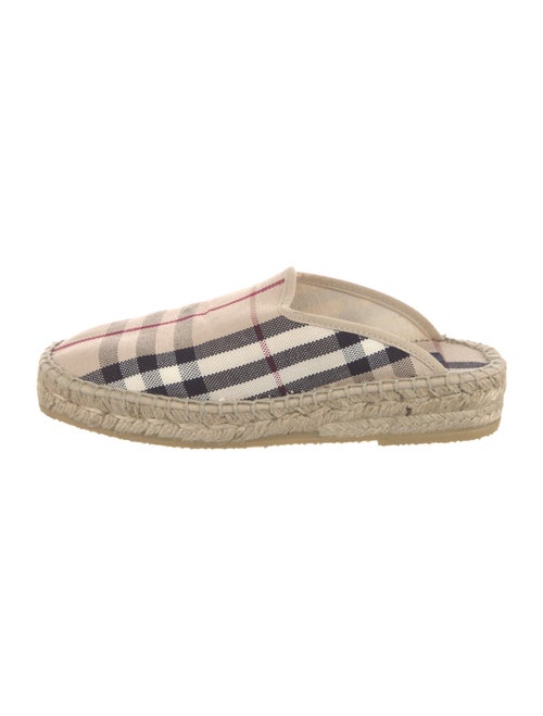 Burberry Nova Check Pattern Canvas Espadrilles