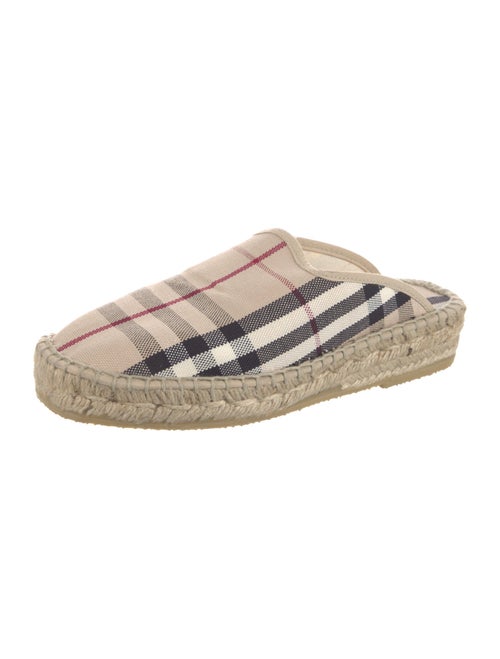 Burberry Nova Check Pattern Canvas Espadrilles