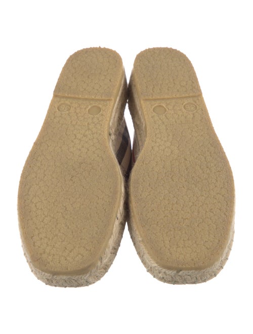 Burberry Nova Check Pattern Canvas Espadrilles