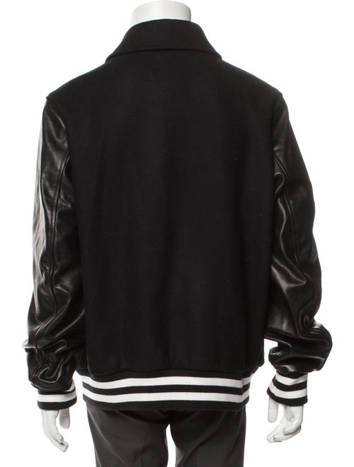 Burberry House Check Pattern Wool Varsity Jacket