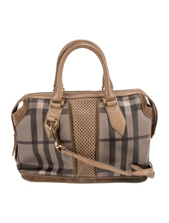 Burberry Exploded Check Top Handle Bag
