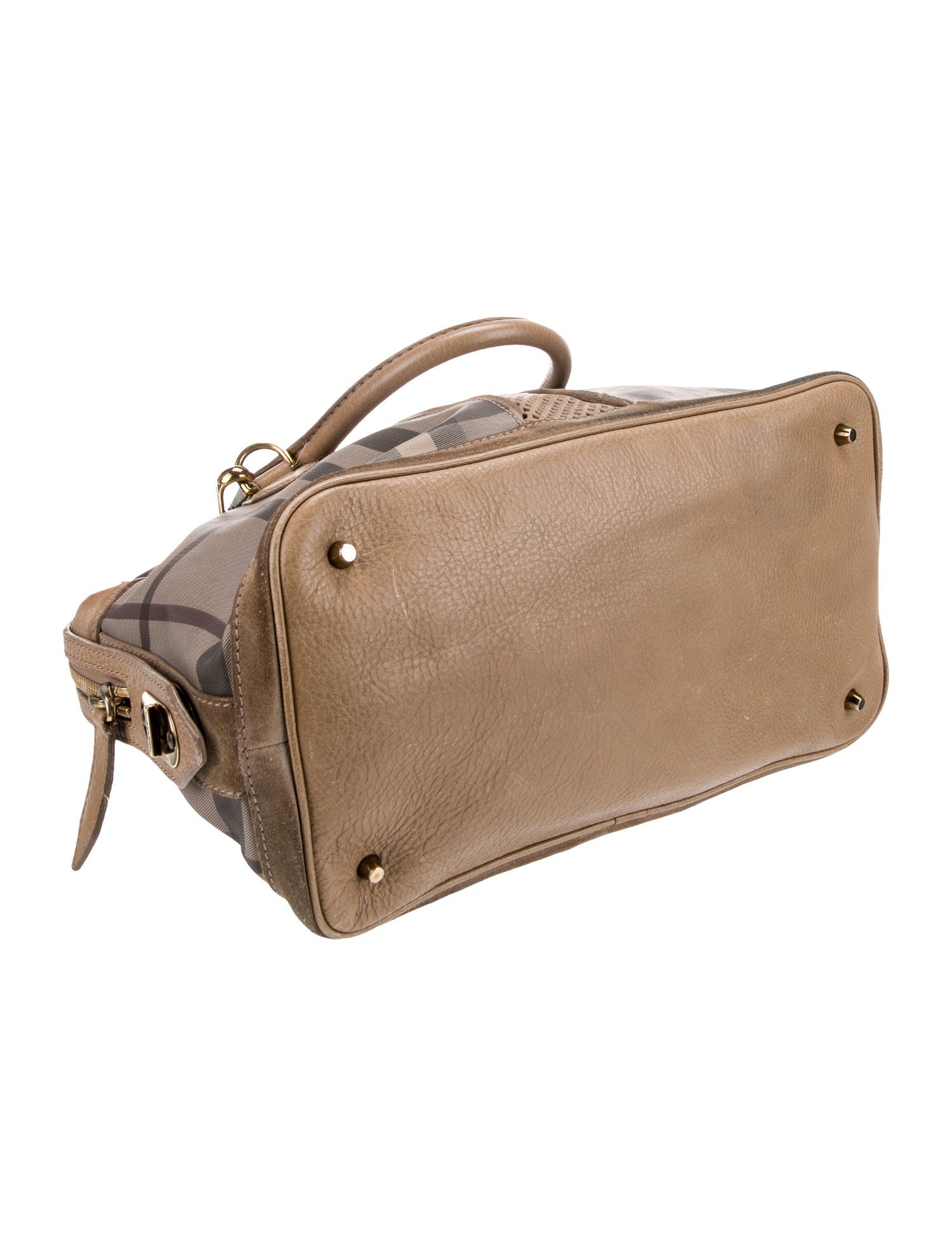 Burberry Exploded Check Top Handle Bag