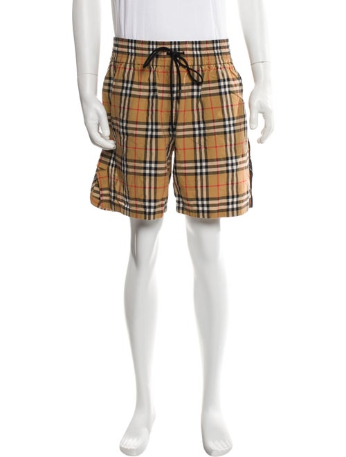 Burberry Nova Check Pattern Flat Front Shorts