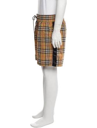Burberry Nova Check Pattern Flat Front Shorts