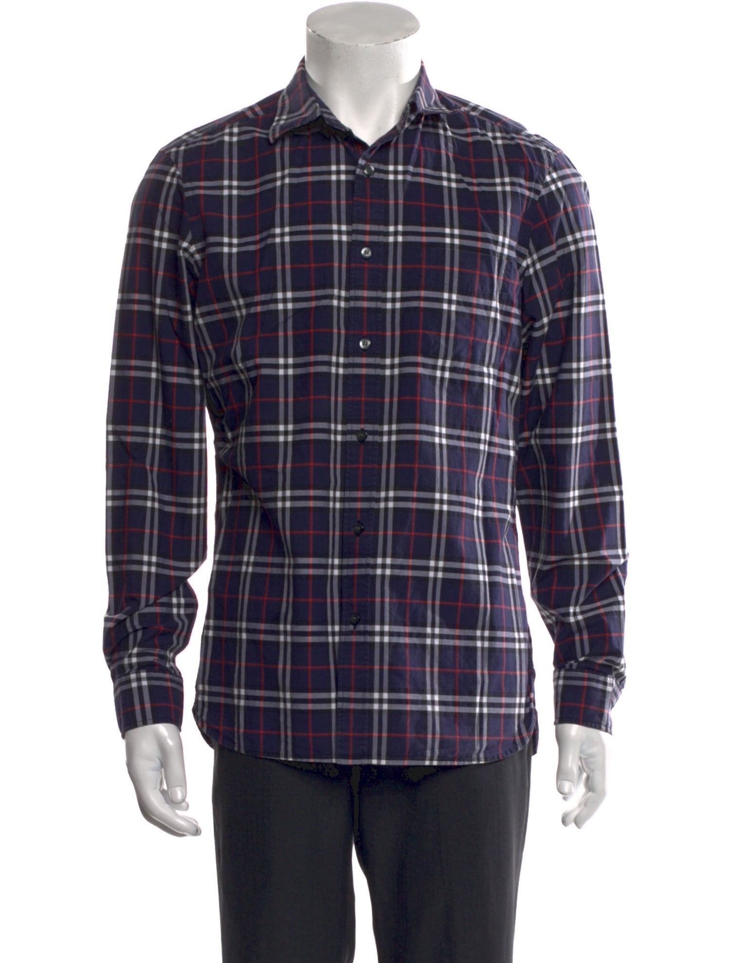 Burberry House Check Pattern Long Sleeve Shirt