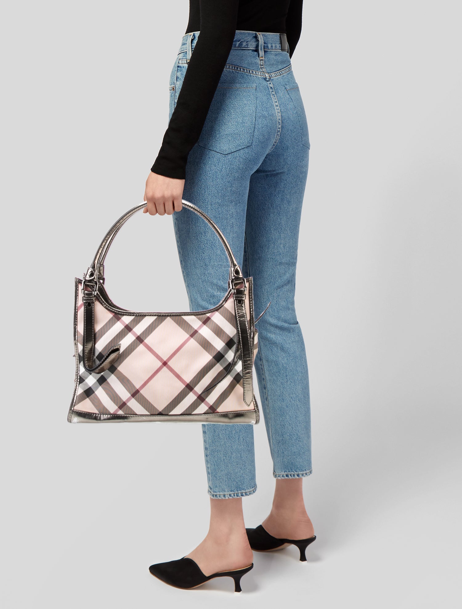 Burberry Super Nova Check Shoulder Bag