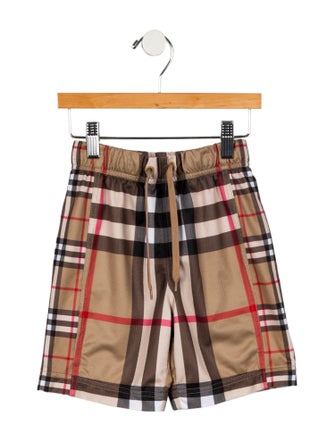 Burberry Toddler Boys' Checkprint Swim Trunks