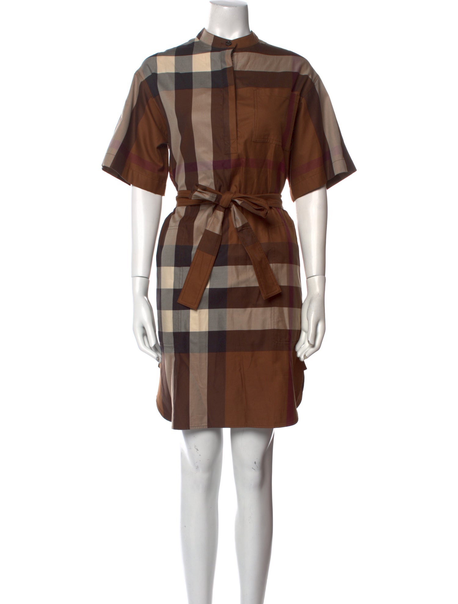 Burberry Plaid Print Mini Dress w/ Tags