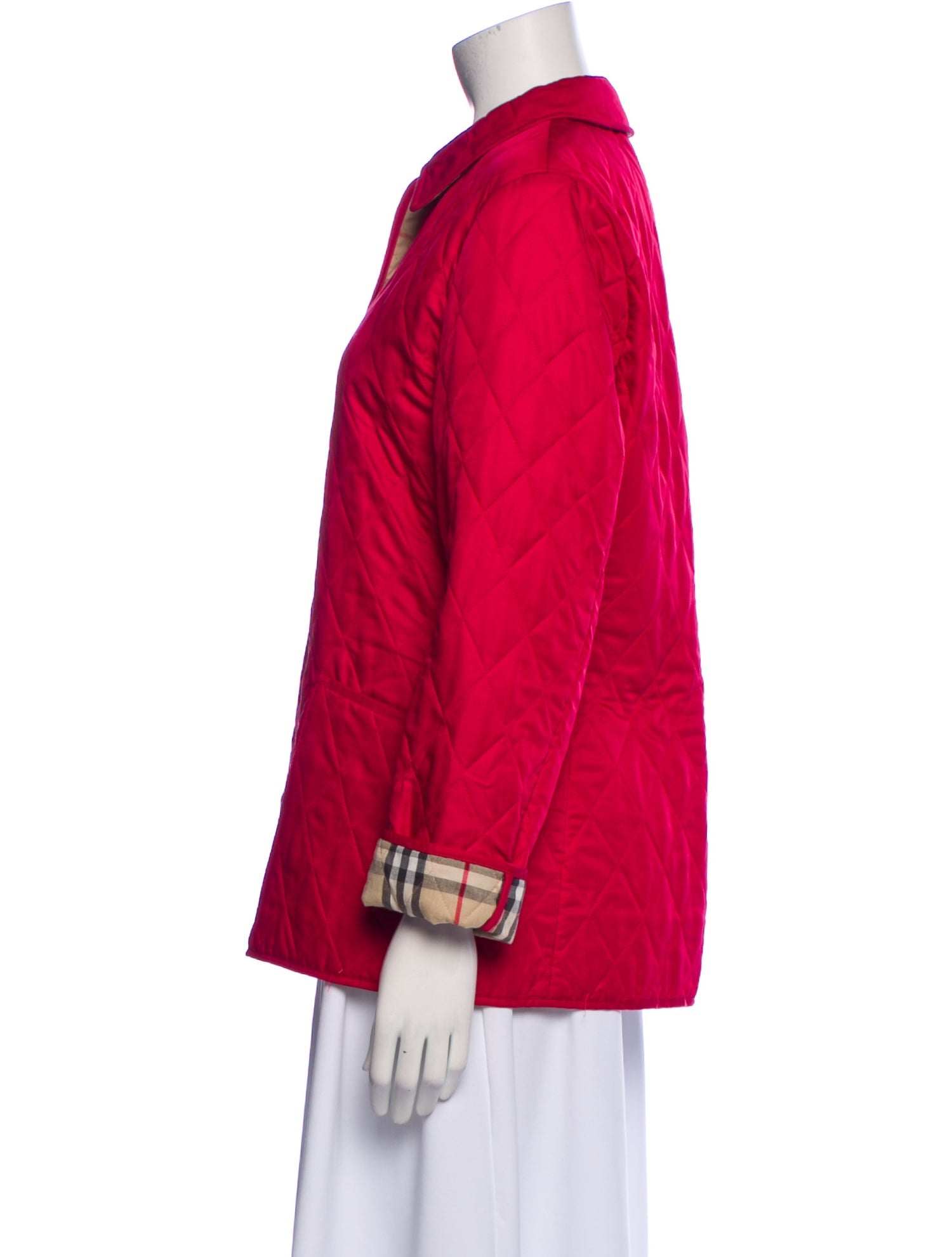 Burberry Plaid Print Jacket