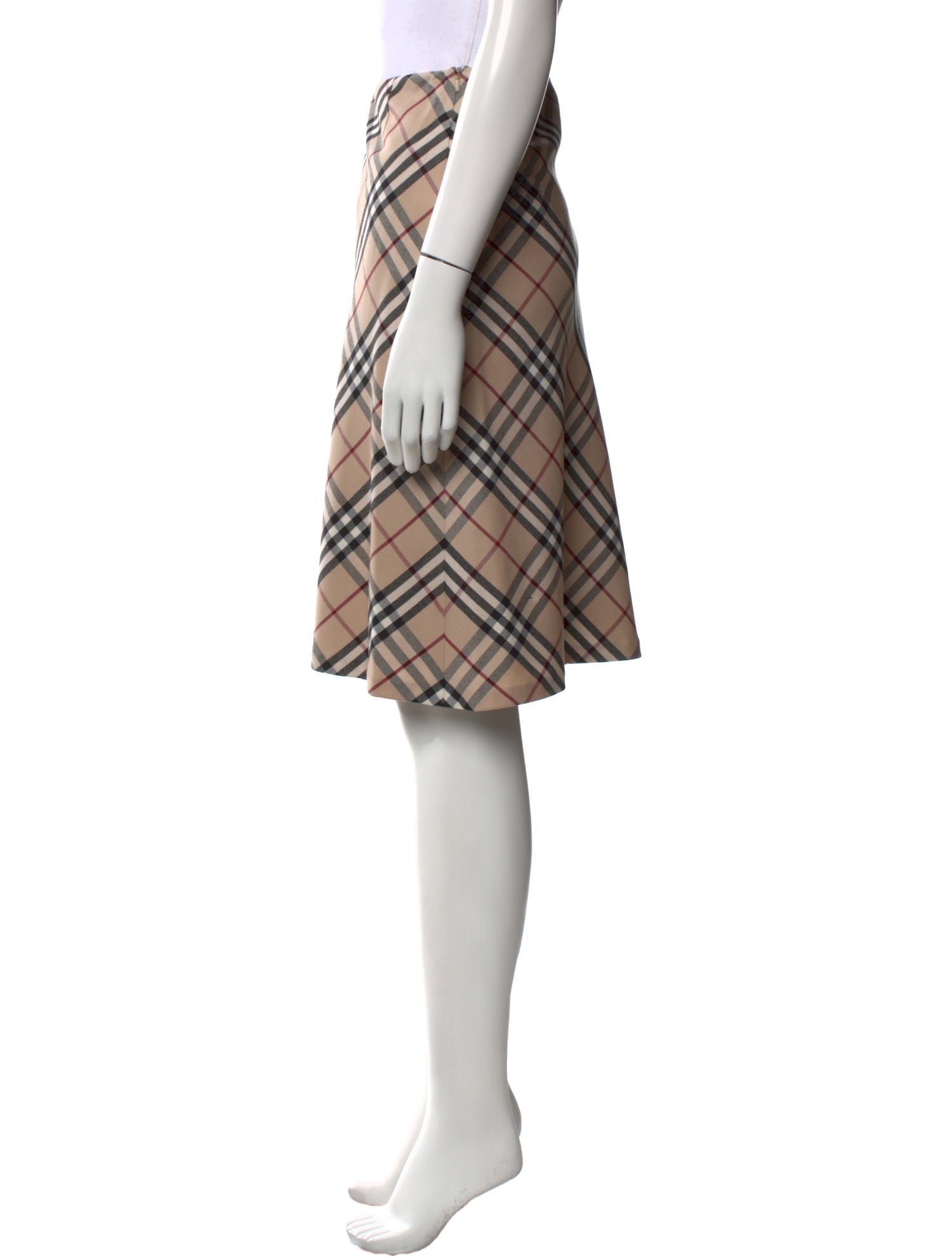 Burberry Wool Knee-Length Skirt