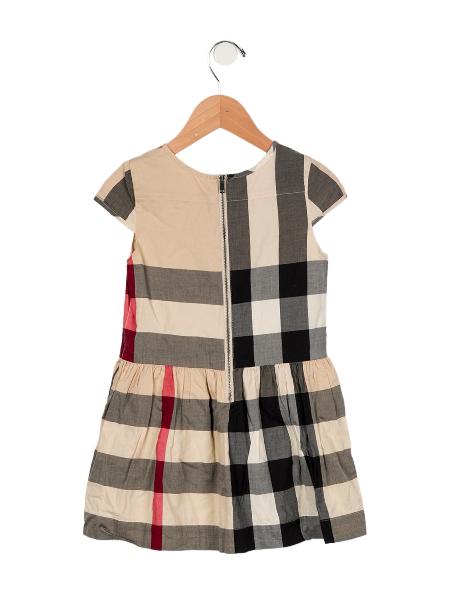 Burberry Toddler Girls' Checkprint Short Sleeve Dress
