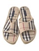 Burberry Nova Check Pattern Canvas Espadrilles