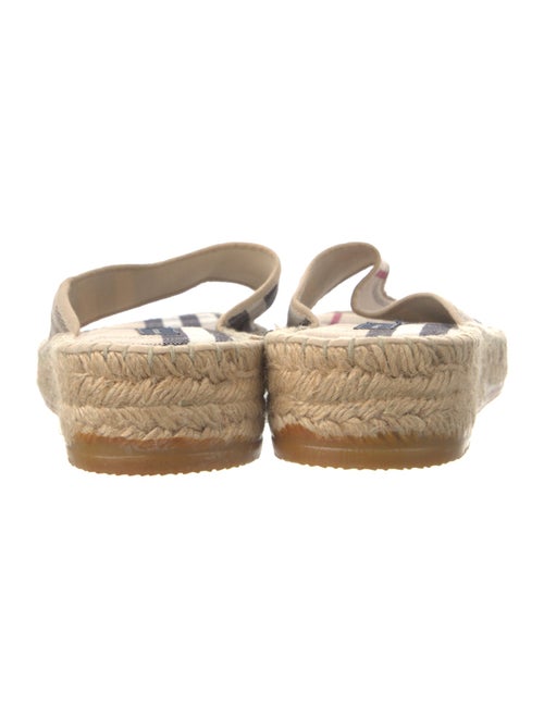 Burberry Nova Check Pattern Canvas Espadrilles
