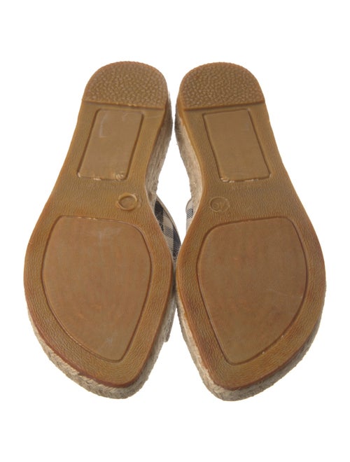 Burberry Nova Check Pattern Canvas Espadrilles
