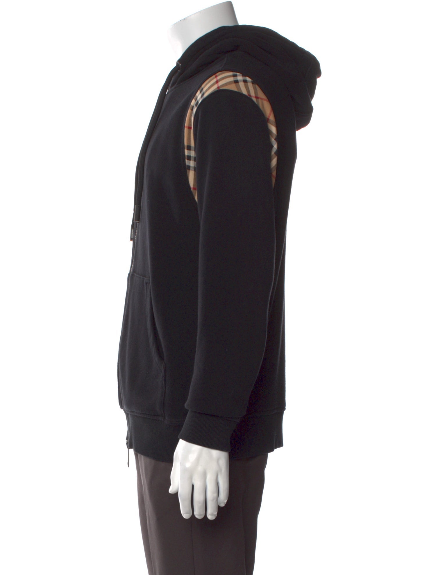 Burberry House Check Pattern Crew Neck Hoodie