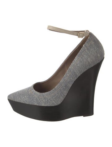 Burberry Prorsum Pumps Tweed Colorblock Pattern IT 38.5 | 8.5