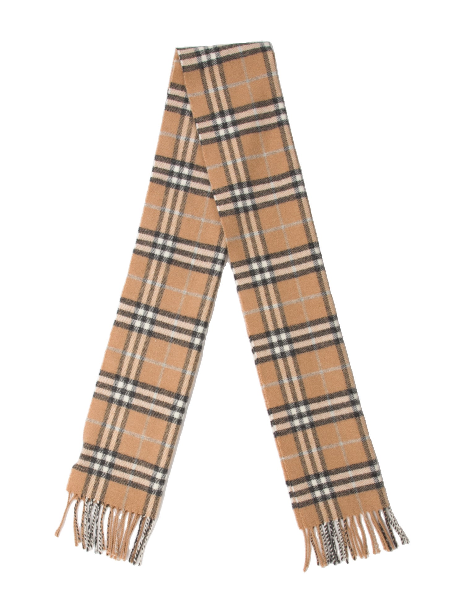 Burberry Merino Wool Nova Check Pattern Scarf