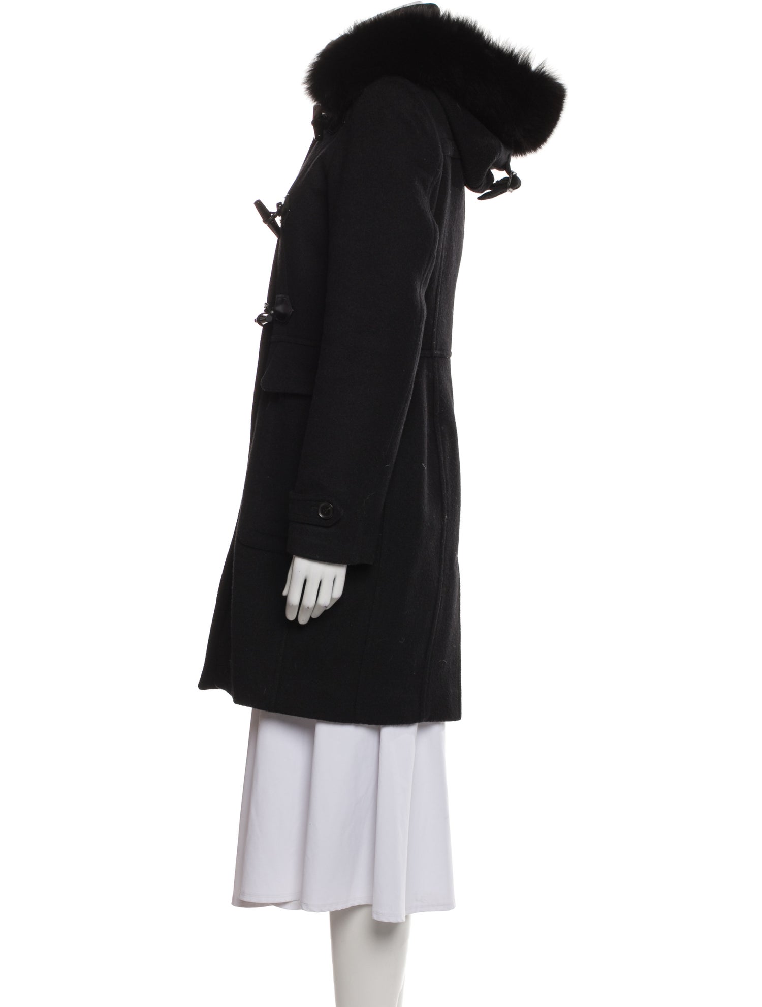 Burberry Wool Fur Coat