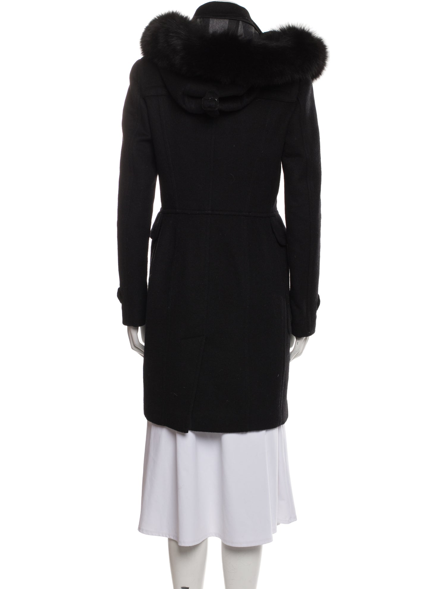 Burberry Wool Fur Coat