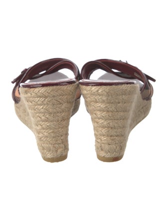 Burberry Nova Check Pattern Leather Espadrilles