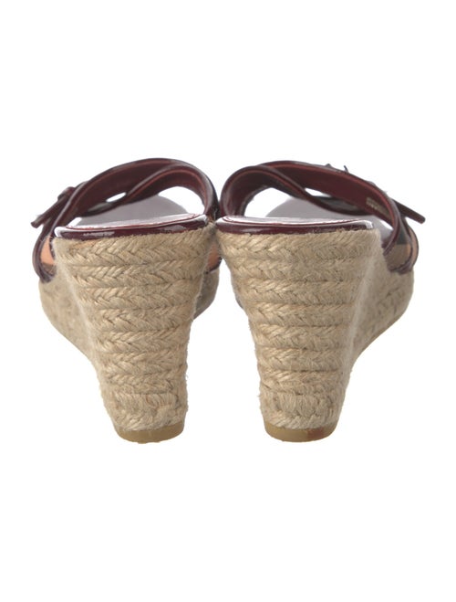 Burberry Nova Check Pattern Leather Espadrilles