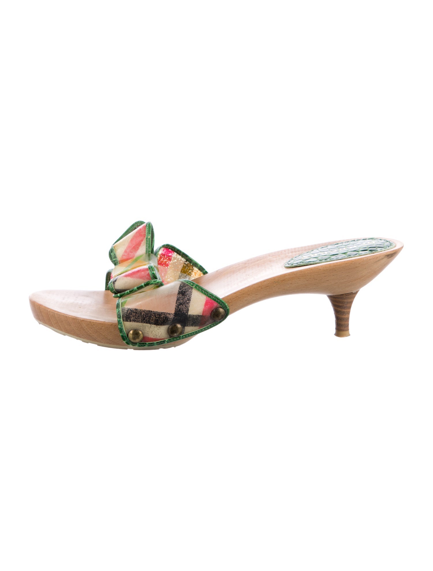 Burberry PVC Printed Mules