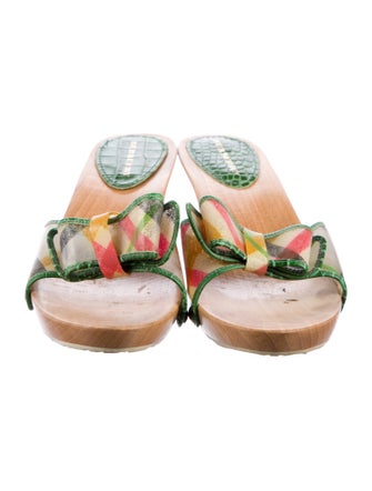 Burberry PVC Printed Mules