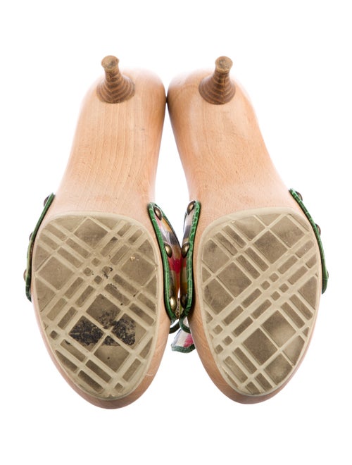 Burberry PVC Printed Mules
