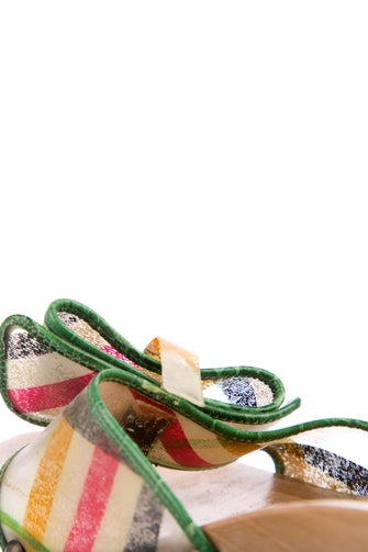 Burberry PVC Printed Mules