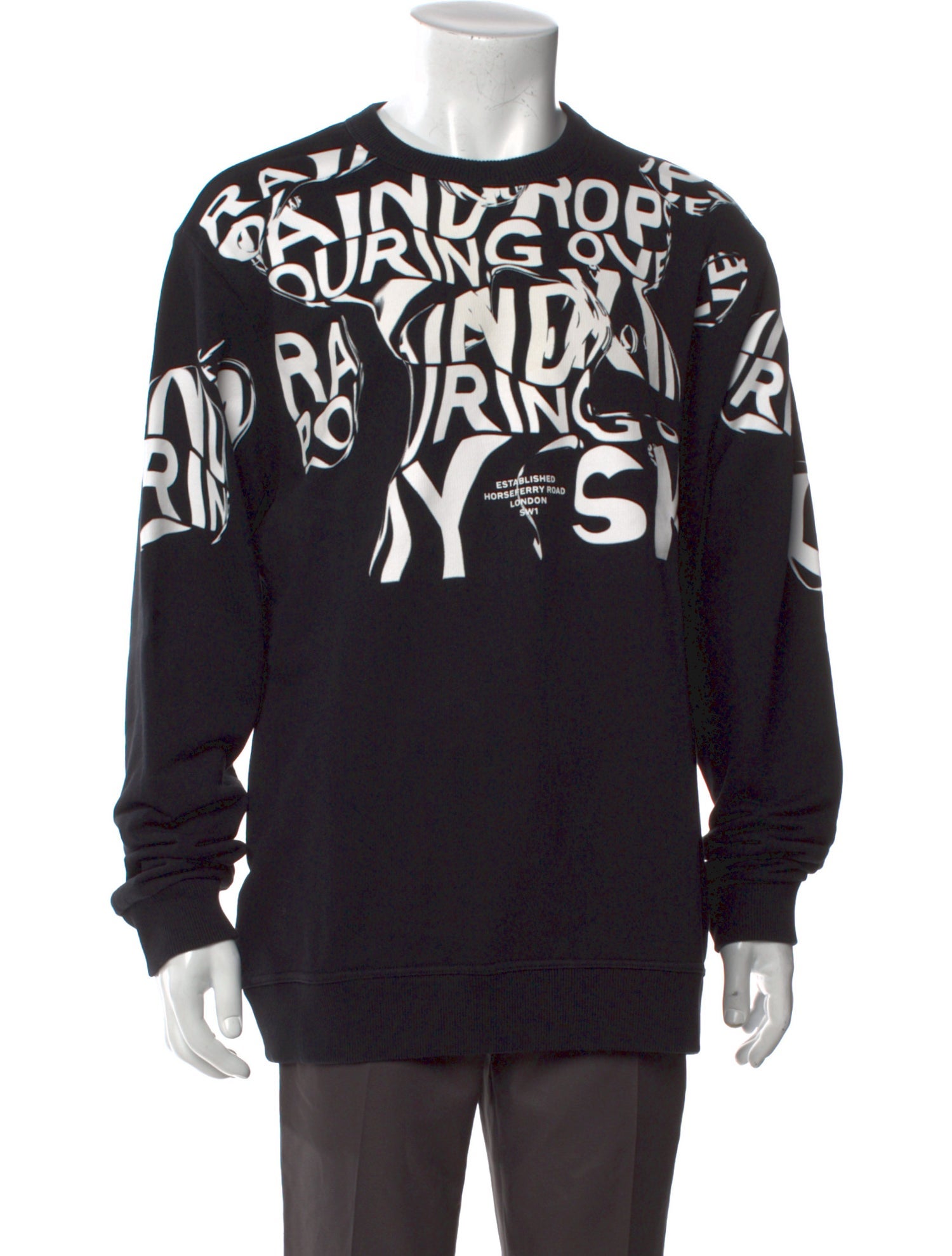 Burberry Graphic Print Crew Neck Sweatshirt