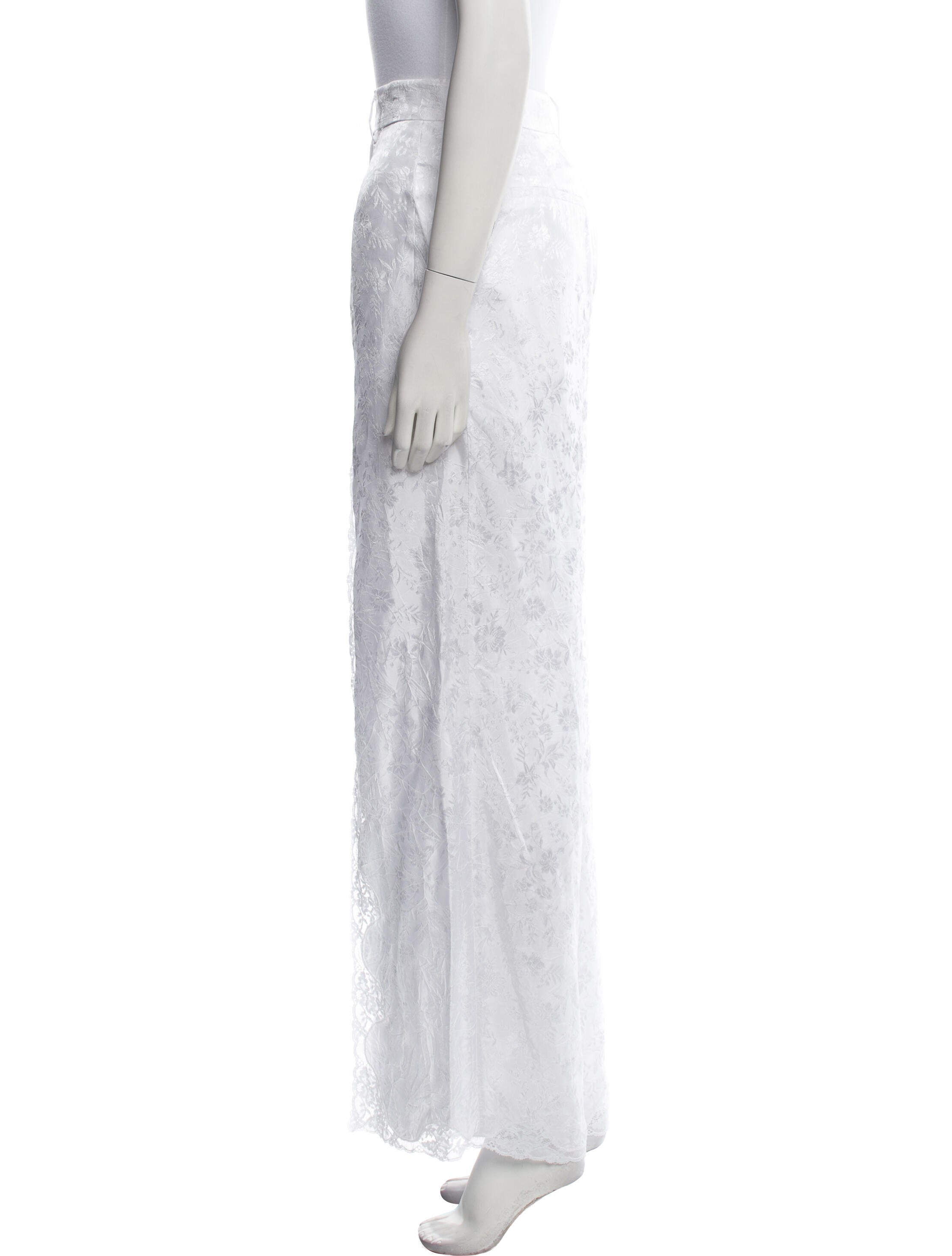 Burberry Lace Pattern Wide Leg Pants w/ Tags