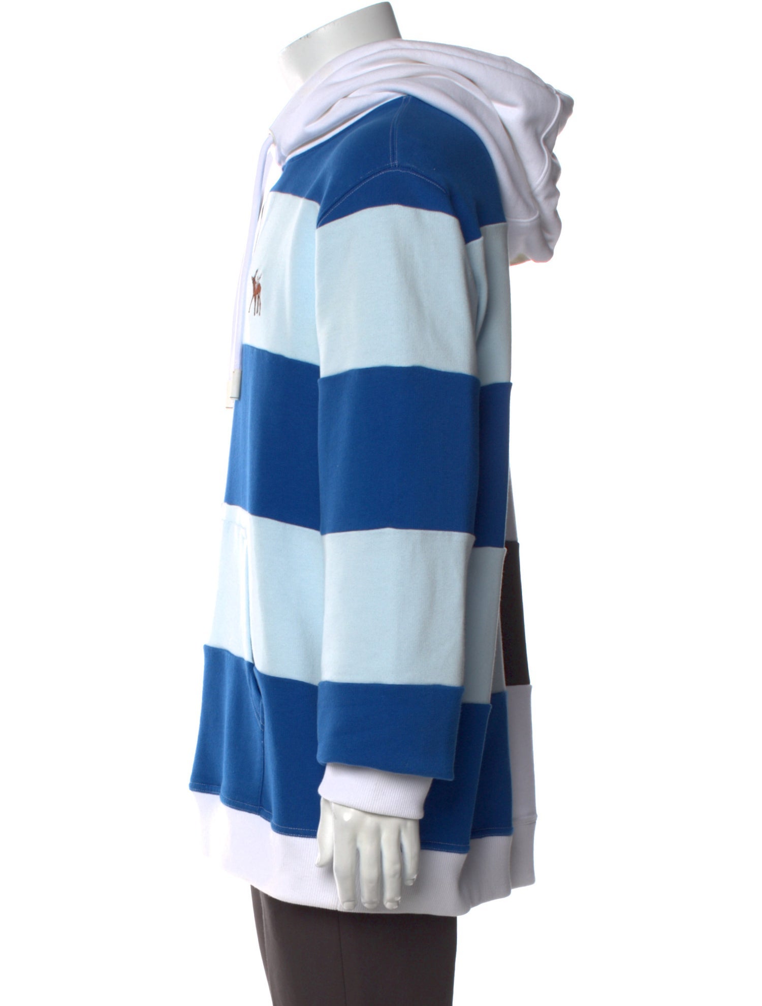 Burberry Colorblock Pattern Crew Neck Hoodie