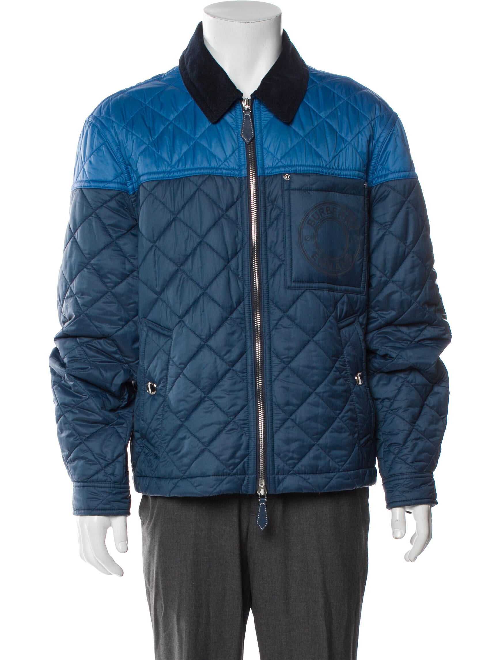 Burberry Colorblock Pattern Jacket