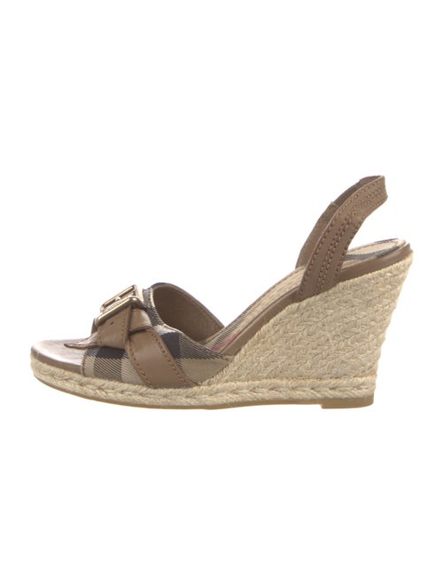 Burberry House Check Pattern Canvas Espadrilles