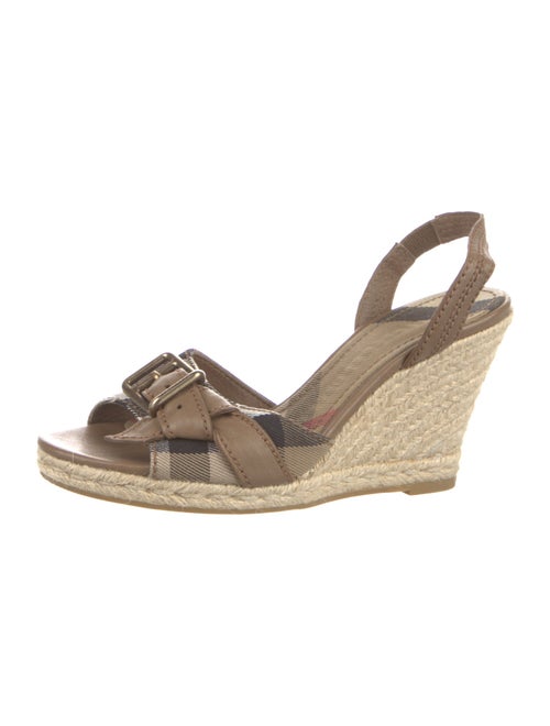 Burberry House Check Pattern Canvas Espadrilles