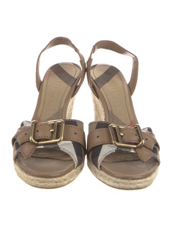 Burberry House Check Pattern Canvas Espadrilles