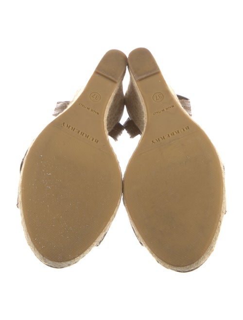 Burberry House Check Pattern Canvas Espadrilles