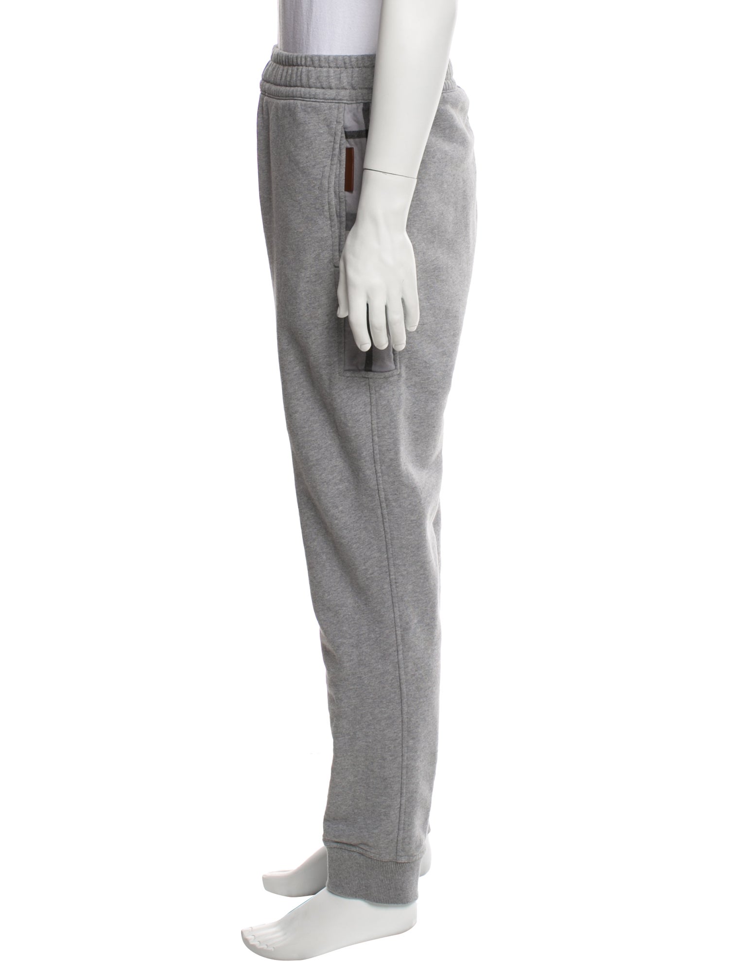 Burberry Leather Trim Embellishment Lounge Bottoms