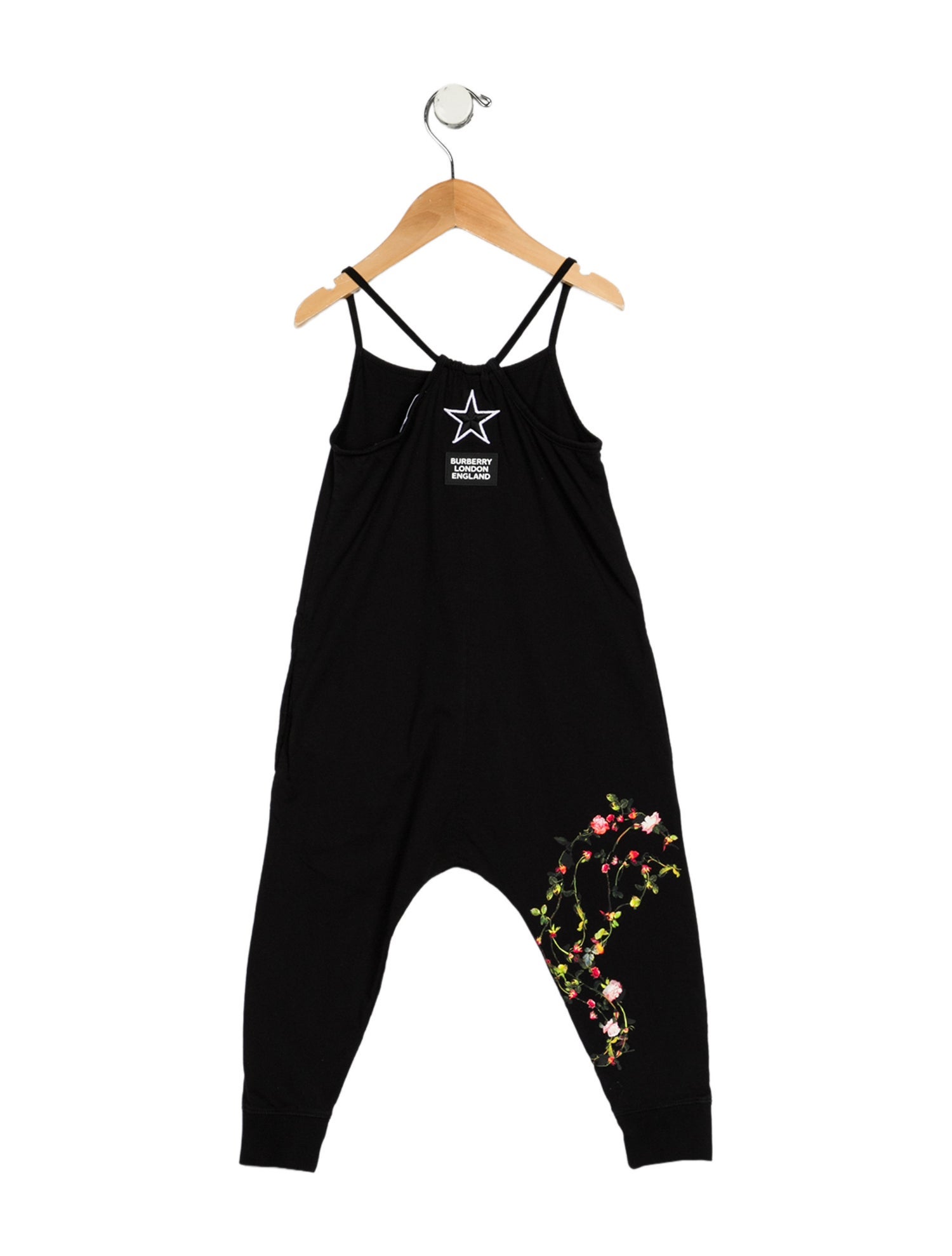 Burberry Girls Sleeve Floral Romper