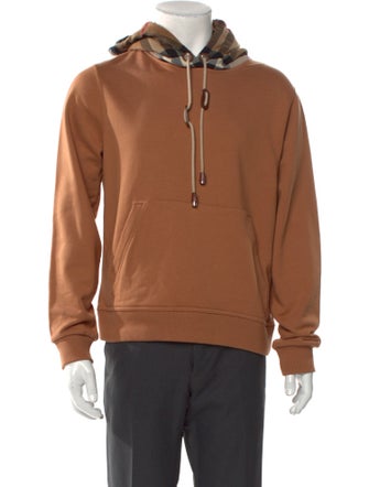 Burberry Exploded Check Pattern Crew Neck Hoodie